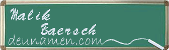 Malik Baersch Visitenkarte